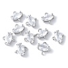 Brass Pave Cubic Zirconia Connector Charms KK-F892-53P-12-1