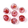 Handmade Foil Lampwork Beads LAMP-T021-33D-1
