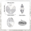 100Pcs Octagon Sew on Glass Rhinestone GLAA-SP0001-82A-02-2
