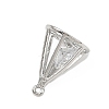 Brass with Clear Cubic Zirconia Pendants LS-KK-L238-32P-2