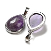 Natural Amethyst Pendants G-I358-B19-2