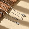 Brass Cable Chain Necklaces for Women Men KK-B129-30P-3