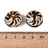 Windmill Spiral Pattern Vintage Handmade Porcelain Beads PORC-N013-19-09-3