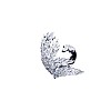 Olive Branch Brass Micro Pave Clear Cubic Zirconia Cuff Rings FS-WG54664-02-3