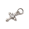 Brass Micro Pave Cubic Zirconia Pendants KK-P308-27P-2