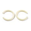 Flocky Acrylic Beads X-OACR-L010-C-09-2