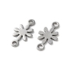 304 Stainless Steel Flower Connector Charms STAS-S172-04P-2