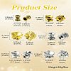 60Pcs 6 Styles Alloy Bead Caps FIND-CJ0001-36-8