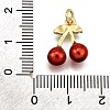 Brass Enamel Pendants X-KK-K401-47A-G-3