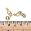 Brass Micro Pave Cubic Zirconia Pendants KK-I371-08G-3
