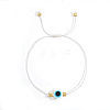 Bohemian Style Resin Evil Eye Bead Braided Bracelets BR6167-2-1