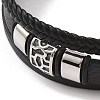 Braided Microfiber Leather Multi-strand Bracelets BJEW-B096-23AS-2