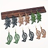 Hollow Iron Wood Dangle Earrings for Women WG4C2E1-01-3