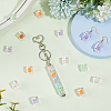 80Pcs Transparent Acrylic Beads OACR-SC0003-01-4