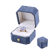 Velvet Jewelry Ring Packing Boxes CON-WH0107-110-1