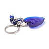 Natural Lapis Lazuli & Freshwater Pearl Bead Keychain KEYC-JKC00365-03-4