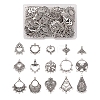  Jewelry 60Pcs 15 Style Tibetan Style Alloy Chandelier Component Links FIND-PJ0001-26-2