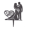 Valentine's Day DIY Acrylic Cake Card Decoration LS-AJEW-WH0248-11B-2