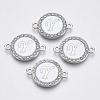 Alloy Enamel Links Connectors ENAM-TAC0003-01S-04Y-1