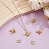 6Pcs 3 Styles Rack Plating Brass Pendants KK-GO0002-34-4
