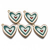 Alloy Enamel Pendants ENAM-T011-93D-NR-1