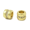 Brass Micro Pave Cubic Zirconia Beads KK-K297-40G-1