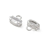 Brass Pave Clear Cubic Zirconia Charms CU-CBAD360-04P-03-2