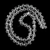 Transparent Glass Beads Strands GLAA-P076-01A-09-2