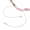 Natural & Synthetic Gemstone Beads Braided Beaded Bracelets for Women BJEW-JB13434-5