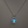 Alloy with Luminous Resin Bead Inside Pendant Necklaces for Women Men FS-WG4D5C2-02-1