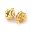 Brass Micro Pave Cubic Zirconia Pendants KK-K369-01G-02-2