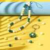 191~193Pcs Rubberized Style Imitated Silicone Acrylic Beads MACR-TA0001-94A-7
