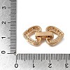 Brass Micro Pave Clear Cubic Zirconia Fold Over Clasps CU-CBA4292-03G-3
