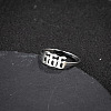 Number 201 Stainless Steel Adjustable Cuff Rings FS-WG22891-12-1