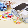 Craftdady 90Pcs 9 Colors Transparent Enamel Acrylic Beads TACR-CD0001-06-12