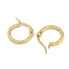 PVD Vacuum Plating 202 Stainless Steel Hammered Hoop Earrings EJEW-H003-47G-2