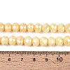 Anti-Tarnish Electroplate Rondelle Glass Beads Strands EGLA-T021-8mm-17-06-2