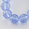 Transparent Glass Bead Strands GLAA-R095-6mm-05-1