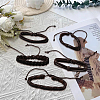 1Bag Mixed Styles Adjustable PU Leather Cord Braided Bracelets for Unisex BJEW-CL0001-47B-4