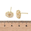 Brass Stud Earrings EJEW-S249-01G-5