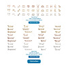 72pcs 6 Sets 6 Style Alloy Pendants FIND-CD0001-10-5