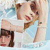 2Pcs 925 Sterling Silver Spring Gate Rings with 925 Stamp STER-SC0001-27-5