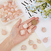 HOBBIESAY 40Pcs Natural Rose Quartz Pendants G-HY0001-43-3