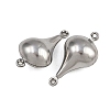 304 Stainless Steel Connector Charms STAS-L297-03P-2