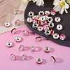 40Pcs 8 Styles Alloy Glass & Iron Rhinestone Spacer Beads FIND-TA0008-70A-6