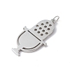 Non-Tarnish 304 Stainless Steel Pendants STAS-F279-02B-2