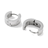 304 Stainless Steel Micro Pave Clear Cubic Zirconia Huggie Hoop Earrings for Women EJEW-C096-02P-2