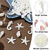 250G Marine Theme ABS Plastic Imitation Pearl Beads OACR-CJ0002-35-3