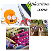 1000Pcs Flat Round Felt Fabric DIY-DC0003-89B-5