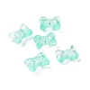 Transparent Spray Painted Glass Beads LS-GLAA-I050-11F-1